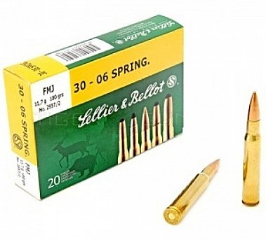 Патрон 30-06Sprg S&B FMJ 11,7гр. 