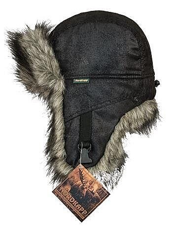 Шапка-ушанка NordKapp Balsf Canadian Wolf black арт. 531