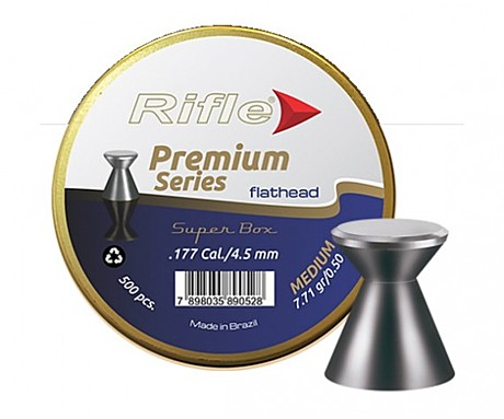 Пуля пневм. Rifle Premium Series Flathead Light 4.5мм. 0.48 гр. 500шт.