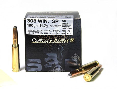 Патрон 308Win S&B SP Bulk Packing Box 11,7гр. 