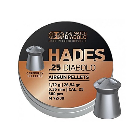 Пуля пневм. JSB Diabolo Hades 6.35мм. 1.72гр. 300шт.