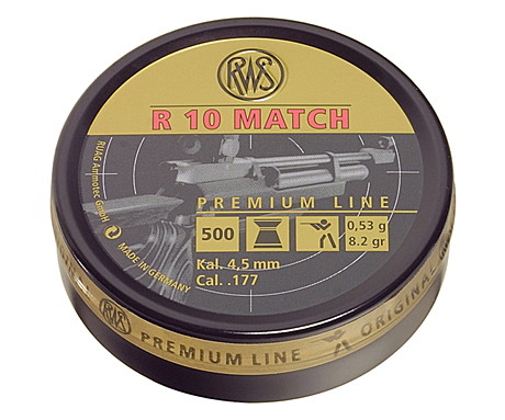 Пуля пневм. RWS R10 Match 4.5мм. 0,53гр. 500шт.