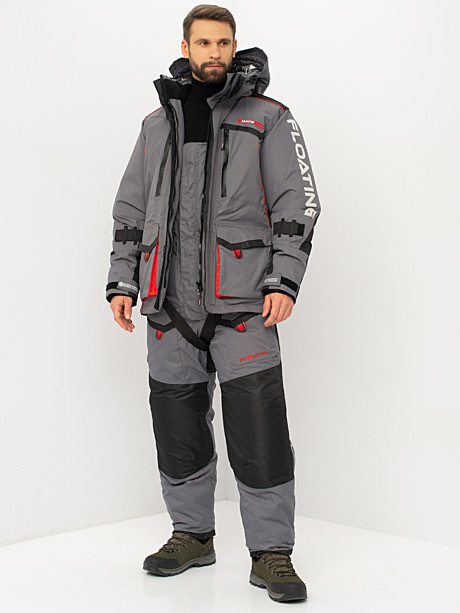 Костюм поплавок Siberia цв. серый/черный тк. Breathable (размер 60-62/188)