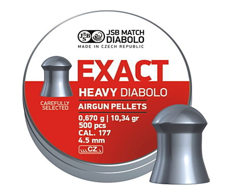 Пуля пневм. JSB Exact Heavy 4.52мм. 0,67гр. 500шт.