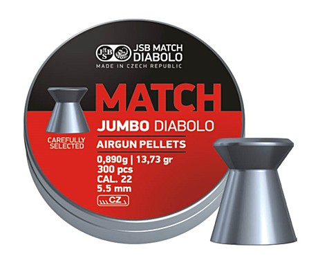 Пуля пневм. JSB Exact Jumbo Match 5,5мм. 0,89гр. 300шт.