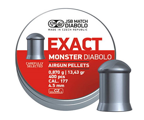 Пуля пневм. JSB Exact Monster 4.52мм. 0,87гр. 400шт.