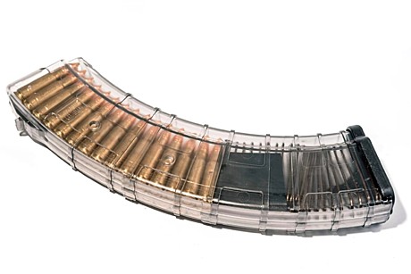 Магазин PufGun SG 7,62*39 Сайга 40м. прозр.