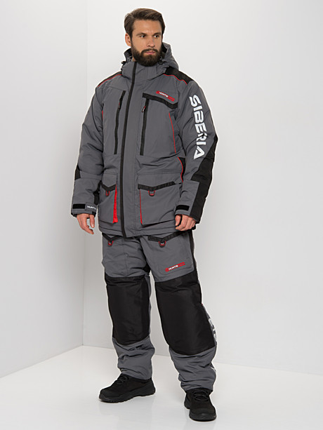 Костюм Siberia цв. серый/черный тк. Breathable (размер 48-50/182-188)