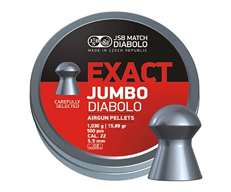 Пуля пневм. JSB Exact Jumbo 5,52мм. 1,03гр. 500шт.