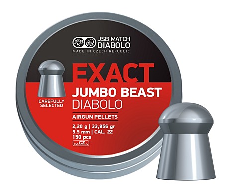 Пуля пневм. JSB Exact Jumbo Beast 5,52мм. 2,2гр. 150шт.