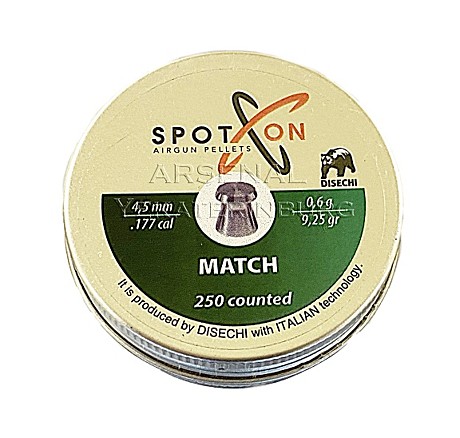 Пуля пневм. Spoton Match 4.5мм. 0.60 гр. 250шт.